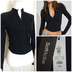 Garage - SoftActive Long Sleeve  SCULPT Zip Top size M - New with Tags